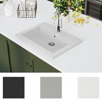 Wasbak 600x450x120 mm graniet wit - thumbnail