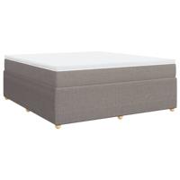 Boxspring met matras stof taupe 180x200 cm - thumbnail