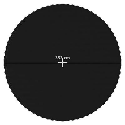 VidaXL Springmat voor 13 feet/3,96 m ronde trampoline stof zwart