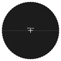 VidaXL Springmat voor 13 feet/3,96 m ronde trampoline stof zwart - thumbnail
