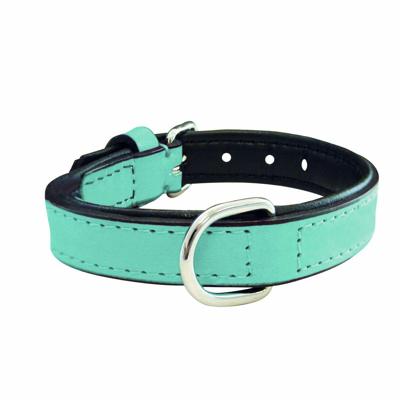 Hondenhalsband Gloria 30 cm Gestoffeerd Leer Blauw