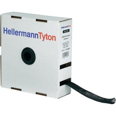 HellermannTyton 170-80350 HLB35-PET-BK Gevlochten slang Zwart Polyester 18 tot 18 mm 10 m