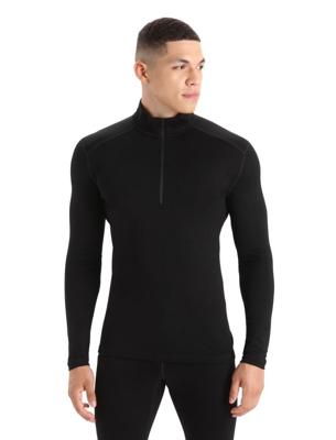 Icebreaker 260 Tech LS Half Zip Thermoshirt Heren Black S