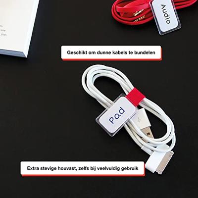 Kabelhouder Label the Cable 2530 Blauw, Geel, Rood