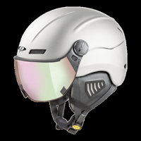CP New Camurai skihelm wit - meekleurend & polariserend vizier - thumbnail
