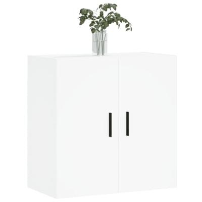 Wandkast 60x31x60 cm bewerkt hout wit Wandkast 60x31x60 cm bewerkt hout wit