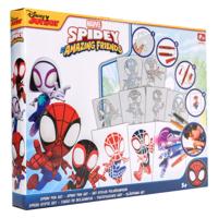 Canenco Spidey blaaspennen set - thumbnail