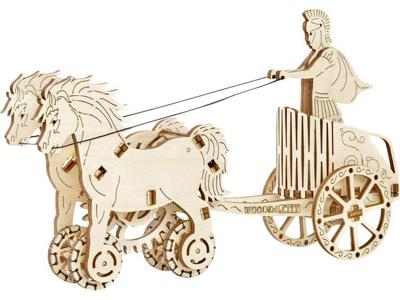 Romeinse strijdwagen hout Wooden City