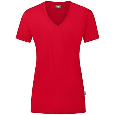 JAKO C6120D T-Shirt Organic Dames - Rood - 38