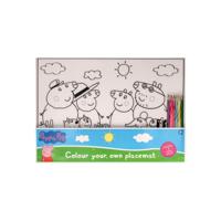 Placemat om in te kleuren Peppa Pig - thumbnail