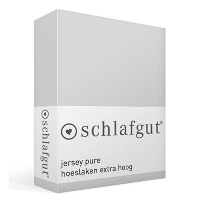 Schlafgut Schlafgut Pure Jersey Boxspring Hoeslaken S - 90x190 - 100x220 511 Grey Light