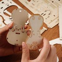 Robotime 3D Houten Puzzel Muziekinstrument Cello - thumbnail