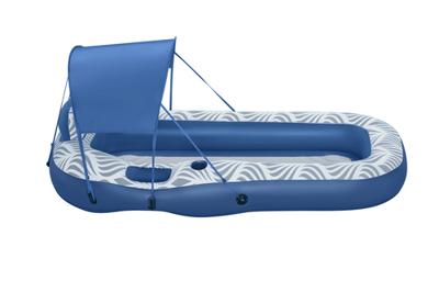 Bestway Luchtbed met Zonnescherm Comfort Plush 198x112 cm Strand en Zwembad 43732 - thumbnail