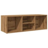 Schoenenopbergbank 105x35x35 cm bewerkt hout artisanaal eiken - thumbnail