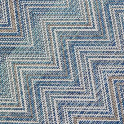 Vloerkleed Zigzag blauw 330x230cm Kare Design