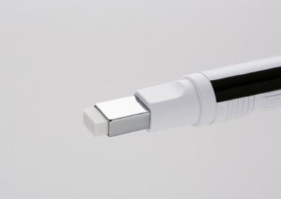 Tombow gum pen MONO zero, met rechthoekige punt, navulbaar, wit lichaam