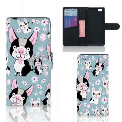 Huawei Ascend P8 Lite | Telefoonhoesje | Met pasjeshouder | Hondjes