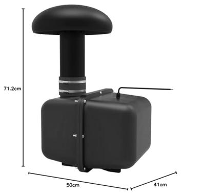 Omnitronic GSUB-8 Luidspreker voor buiten 180 W IP54 Zwart 1 stuk(s)