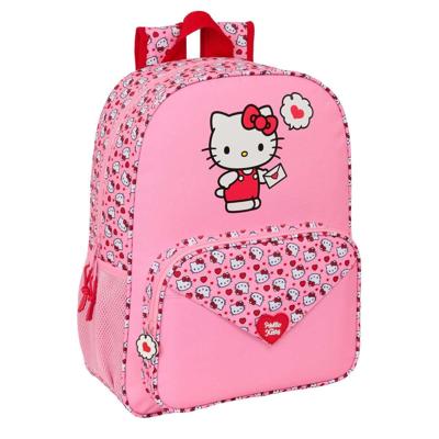 Schoolrugzak Hello Kitty Roze 33 x 42 x 14 cm Schoolrugzak Hello Kitty Roze 33 x 42 x 14 cm