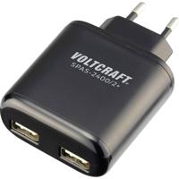 VOLTCRAFT SPAS-2400/2+ USB-oplader 24 W 2x USB-A Zwart Binnen - thumbnail