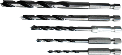 Connex set houtboren 3-8mm 6k 5dlg rood - cox978305