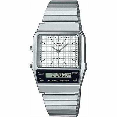Unisex horloge Casio VINTAGE EDGY COLLECTION Zilverkleurig (Ø 40 mm)