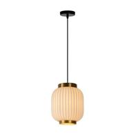 Lucide GOSSE - Hanglamp - Ø 19,5 cm - 1xE27 - Wit - thumbnail