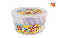 Sun Fun mega emmer stoepkrijt 50 stuks 10,5x2,5cm 8x6 kleuren - thumbnail