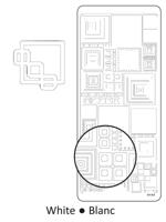 Vaessen Creative • sticker 10x23cm 10pcs wit cd retro vierkant - thumbnail