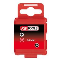 KS Tools 911.3340 9113340 Kruis-bit PH 0 Vernikkeld E 6.3 5 stuk(s) - thumbnail