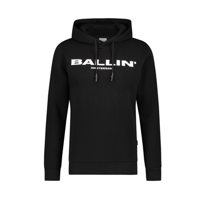 Ballin hoodie met tekst zwart