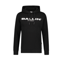 Ballin hoodie met tekst zwart - thumbnail