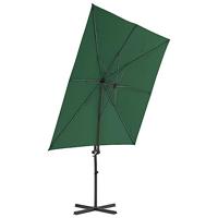 VidaXL Zweefparasol met stalen paal 250x250 cm groen - thumbnail