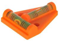 ProPlus waterpas pyramide met magneet 6 cm oranje - thumbnail