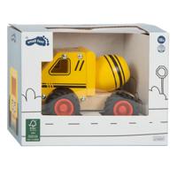 Small Foot - houten cementvrachtwagen geel - thumbnail