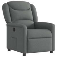 Fauteuil verstelbaar stof donkergrijs - thumbnail
