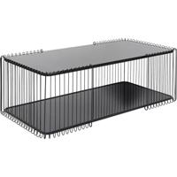 Kare Salontafel Wire Double Black 120x60cm - thumbnail