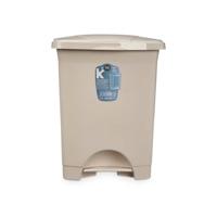 Pedaalemmer Beige Plastic 10 L (8 Stuks) - thumbnail