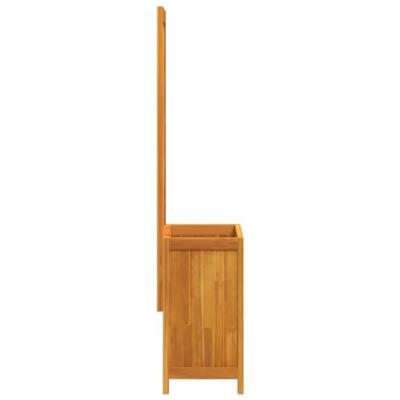 VidaXL Plantenbak met latwerk 55x29,5x132 cm massief acaciahout