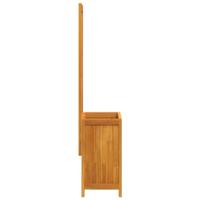 Plantenbak met latwerk 55x29,5x132 cm massief acaciahout - thumbnail