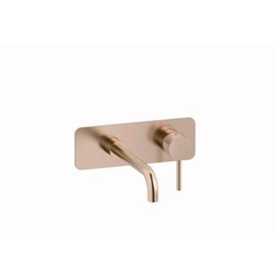 Plieger Roma ééngreeps inbouw wastafelkraan 21,9 cm, geborsteld rosé goud