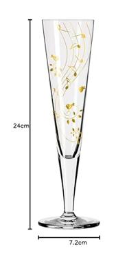 Ritzenhoff Champus Champagneglas Goldnacht 8208 0,2l