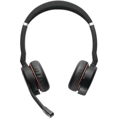 Jabra Evolve 75 SE draadloze stereo headset - Bluetooth headset met noise cancelling microphone en active noise cancellation - MS Teams gecertificeerd, werkt met alle andere platformen - zwart