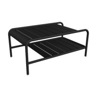 Fermob Luxembourg tuintafel laag 90x55 cm Liquorice - thumbnail