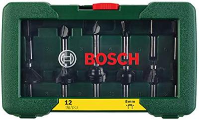 Bosch Accessoires Hardmetalen Frezenset | 12 Delig | 8 mm schacht - 2607019466