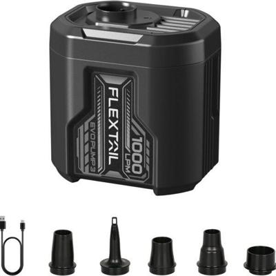 Flextail Luchtpomp EVO PUMP 3 - Draagbare en Oplaadbare Elektrische Luchtpomp - Zwart