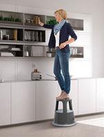 Rolkruk staalplaat rood hoogte met/zonder belasting 430/440 mm bovenste d. 295 m - thumbnail