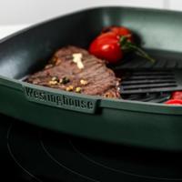 Westinghouse Pannenset Performance (wokpan + grillpan) ø 28 cm - groen - inductie en alle andere warmtebronnen - thumbnail