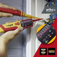 Wiha 45216 Spannings- en doorgangstester CAT III 1000 V, CAT IV 600 V LED, Akoestisch - thumbnail