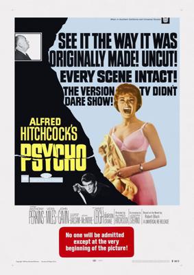 Poster - Alfred Hitchcock's Psycho, Originele Filmposter, Premium Print, Professioneel Fotopapier Poster - Alfred Hitchcock's Psycho, Originele Filmposter, Premium Print, Professioneel Fotopapier